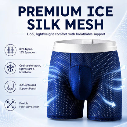 🔥 BEST DEAL 80% OFF TODAY🔥 2026 HOT SALE  AirFlexTM Premium Leakproof IceSilk Mesh Men's Boxer