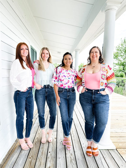 Tummy Control Cuffed Slim Fit Jeans (🔥 Buy 1, Get 1 FREE – Limited Time!)